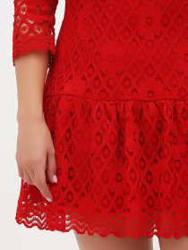 Сукня міні Sassofono модель A271-SC-3510_красный Сукня міні Sassofono модель A271-SC-3510_красный Фото