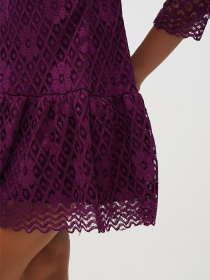Сукня міні Sassofono модель A271-SC-3510_фиолетовый Сукня міні Sassofono модель A271-SC-3510_фиолетовый Фото