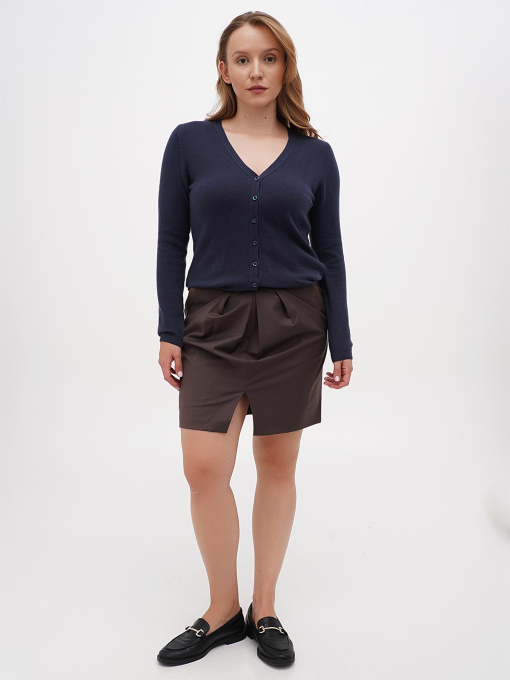 Спідниця міні Sassofono модель A271-SC-1922_коричневый Фото