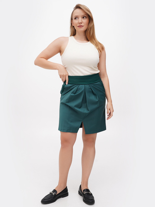 Спідниця міні Sassofono модель A271-SC-1922_зеленый Фото