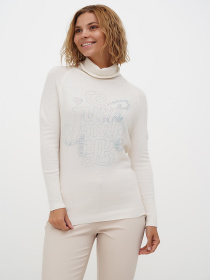 Водолазка Sassofono модель A271-SF-3597_молочный Фото