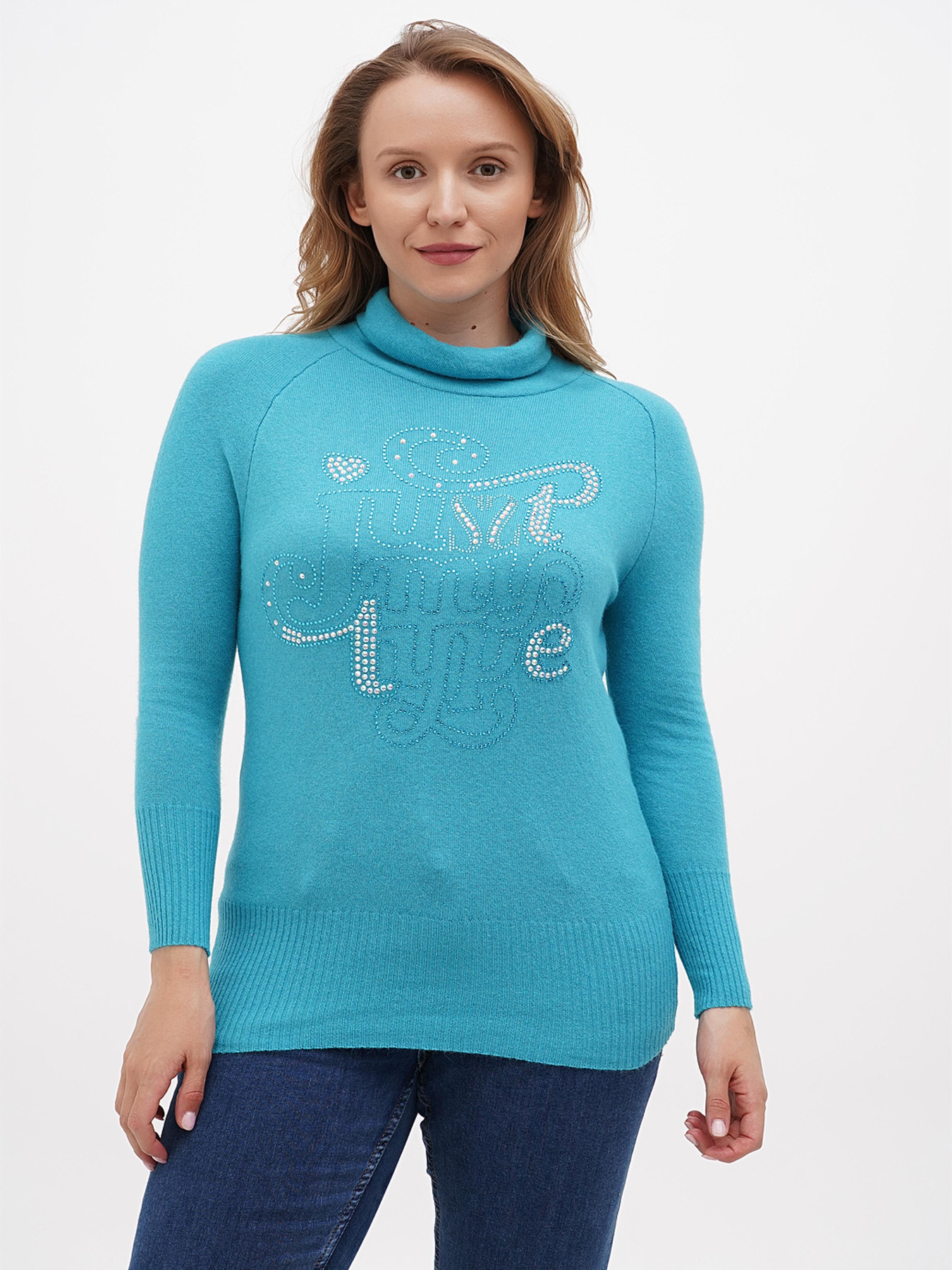 Водолазка Sassofono модель A271-SF-3597_голубой Фото