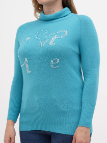 Водолазка Sassofono модель A271-SF-3597_голубой Фото