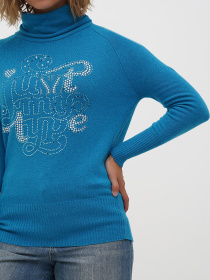 Водолазка Sassofono модель A271-SF-3597_бирюзовый Фото