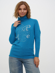 Водолазка Sassofono модель A271-SF-3597_бирюзовый Фото