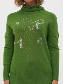 Водолазка Sassofono модель A271-SF-3597_зеленый Фото