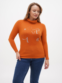 Водолазка Sassofono модель A271-SF-3597_оранжевый Фото
