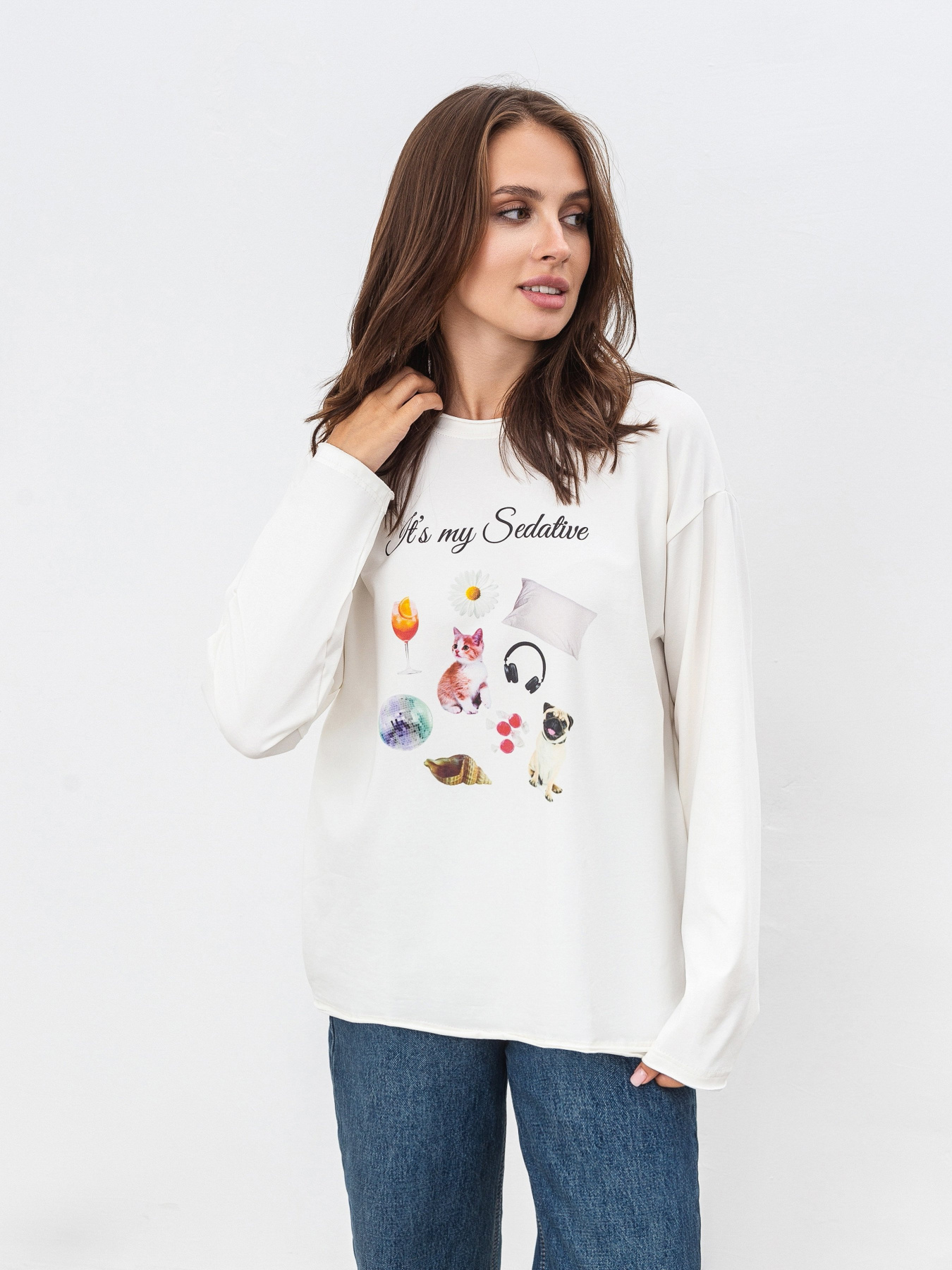 Лонгслів Romashka Седатив модель 207021702072 Фото