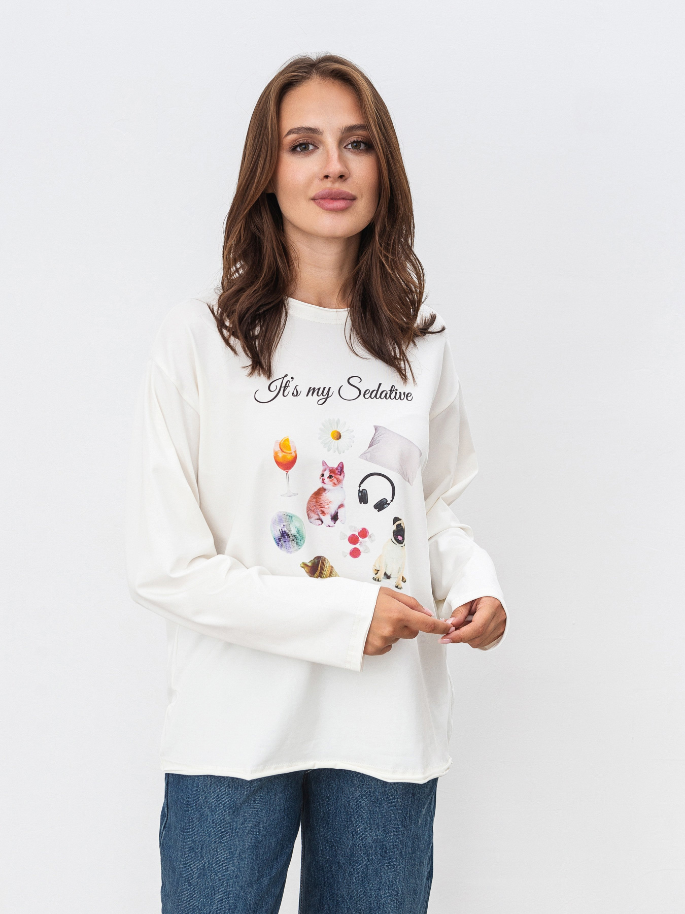 Лонгслів Romashka Седатив модель 207021702072 Фото