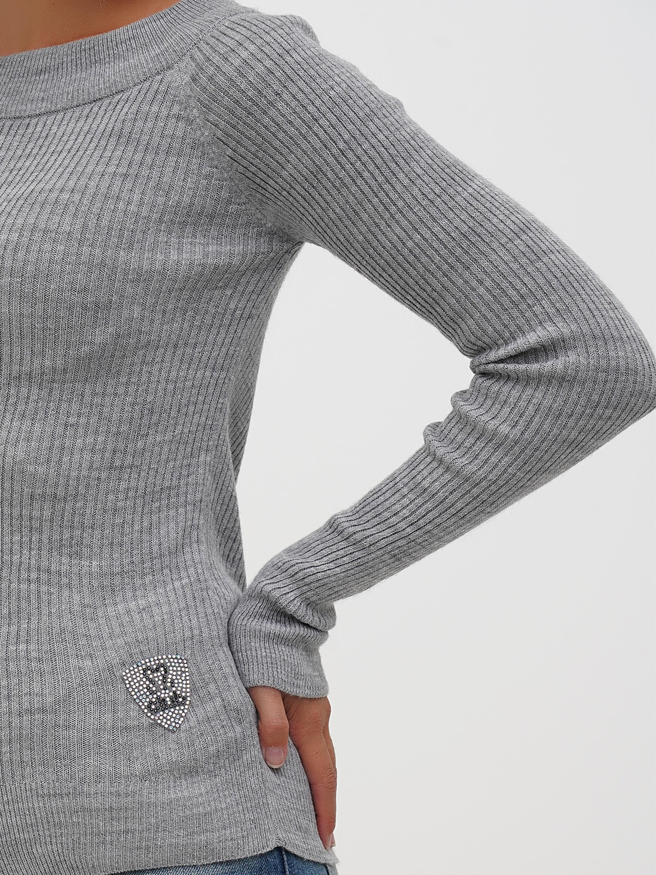Джемпер Sassofono модель Копія_A271-SC-3524_серый Фото