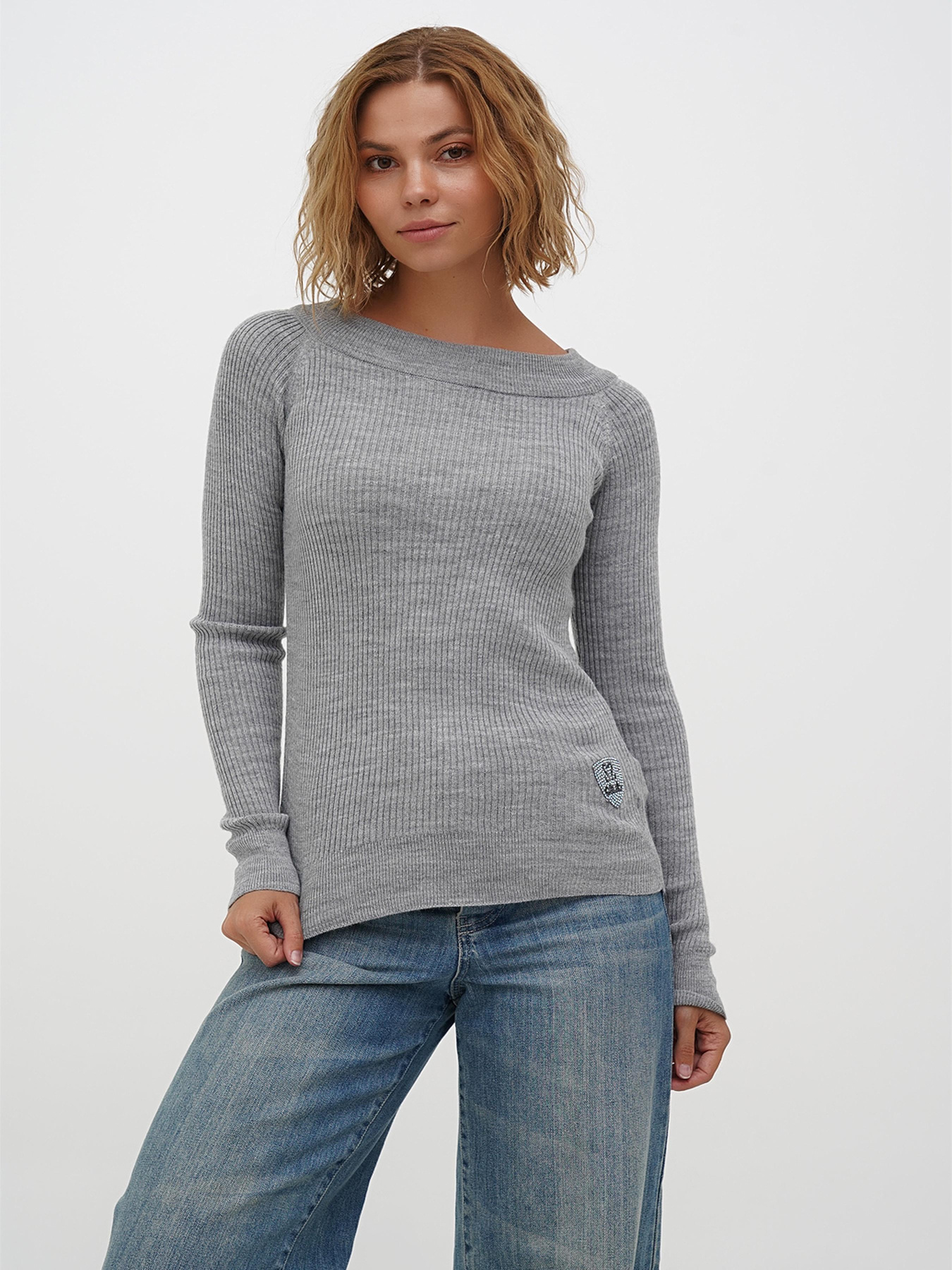 Джемпер Sassofono модель Копія_A271-SC-3524_серый Фото