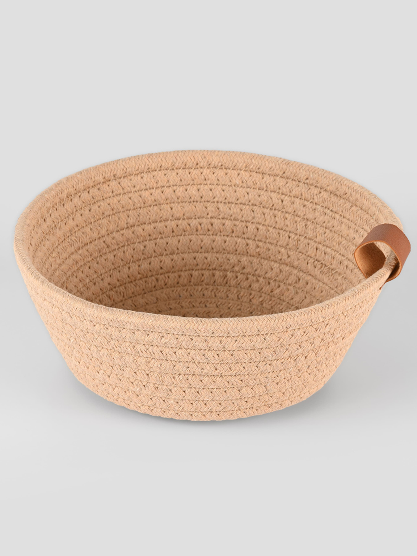 Корзина плетеная круглая бежевая MBM MY HOME модель TH-33 BEIGE Фото