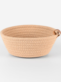 Корзина плетеная круглая бежевая MBM MY HOME модель TH-33 BEIGE Фото