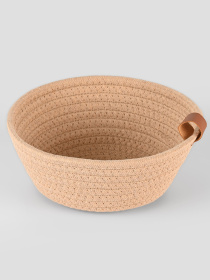 Корзина плетеная круглая бежевая MBM MY HOME модель TH-33 BEIGE Фото