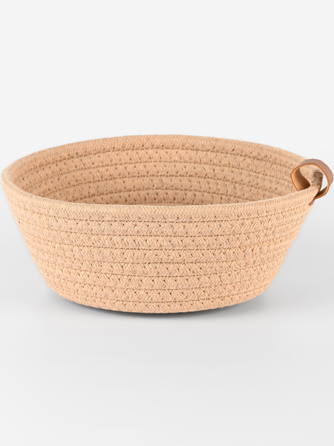 Кошик плетений круглий бежевий MBM HOME модель TH-33 BEIGE Фото