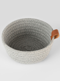 Кошик плетений круглий сірий MBM HOME модель TH-33 GRAY Фото