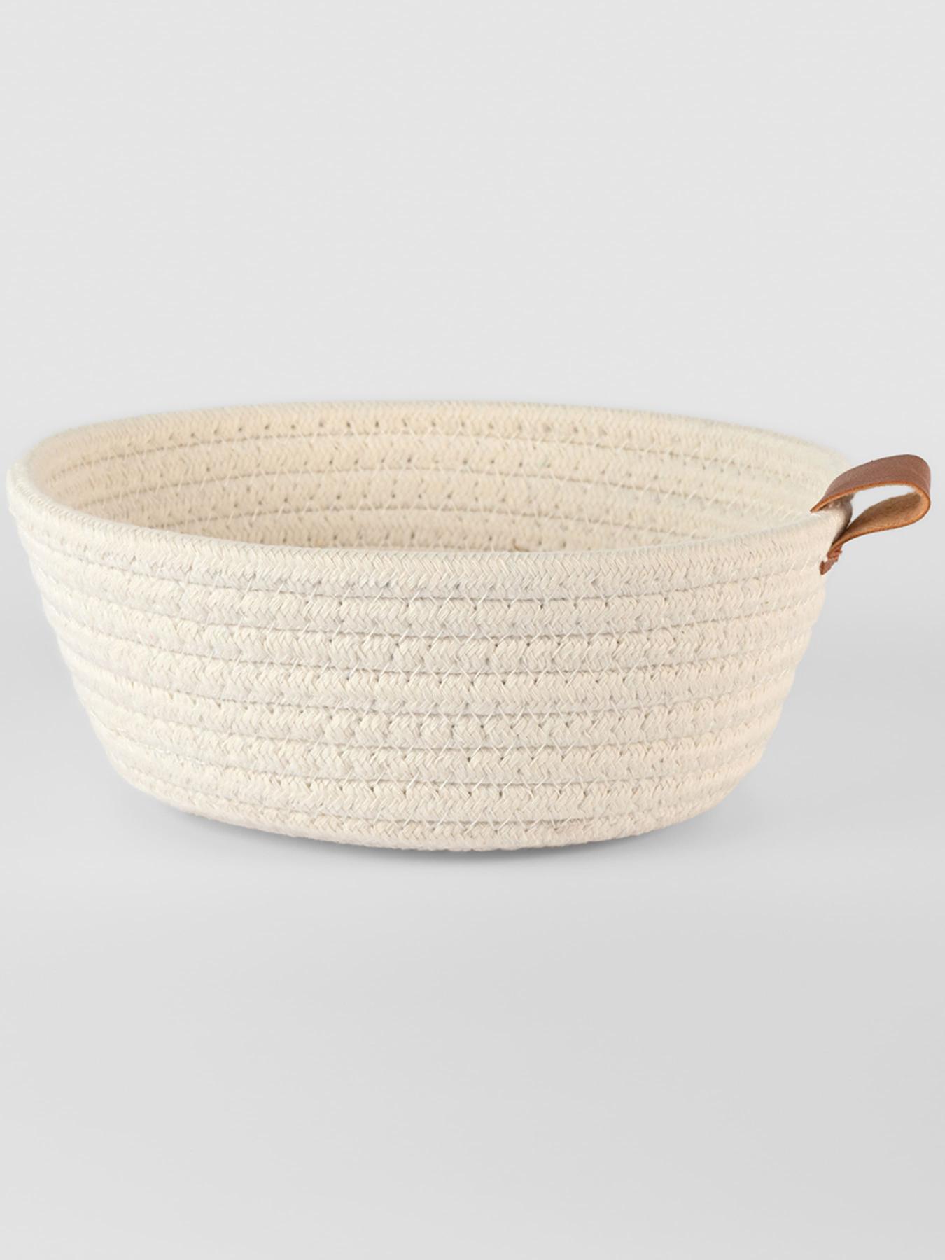 Кошик плетений круглий білий MBM HOME модель TH-33 WHITE Кошик плетений круглий білий MBM HOME модель TH-33 WHITE Фото