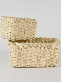 Кошик плетений прямокутний бежевий MBM HOME модель TH-34 BEIGE Фото