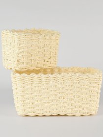 Корзина плетеная прямоугольная белая MBM MY HOME модель TH-34 WHITE Фото