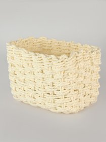 Корзина плетеная прямоугольная белая MBM MY HOME модель TH-34 WHITE Фото