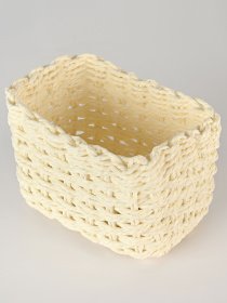 Корзина плетеная прямоугольная белая MBM HOME модель TH-34 WHITE Фото