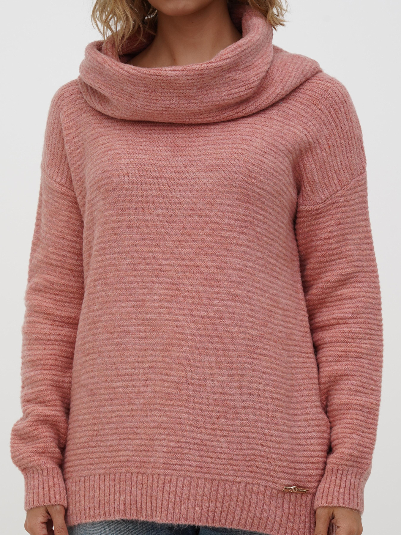 Свитер Sassofono модель A271-SC-3532_розовый Фото