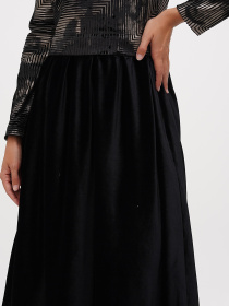 Сукня міді Sassofono модель A271-SC-3515_золото_черный Сукня міді Sassofono модель A271-SC-3515_золото_черный Фото