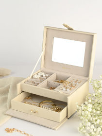 Органайзер для украшений двохуровневый "Пектораль" MBM MY HOME модель FH-50 BEIGE Фото