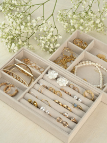 Органайзер для украшений двохуровневый "Пектораль" MBM HOME модель FH-56 BEIGE Фото