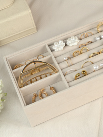 Органайзер для украшений двохуровневый "Пектораль" MBM HOME модель FH-56 BEIGE Фото