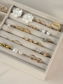 Органайзер для украшений двохуровневый "Пектораль" MBM HOME модель FH-56 BEIGE Фото