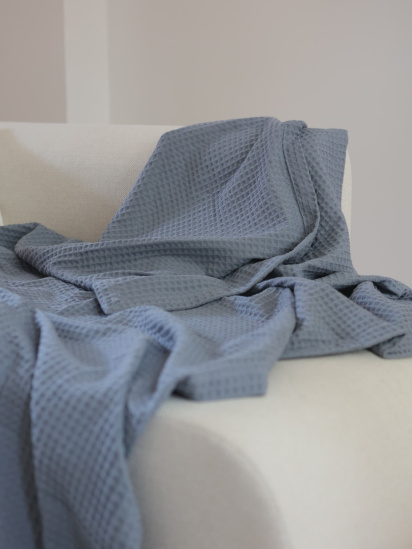 BedclozZzes ­Хлопковое одеяло Точка цвет Светло сине-серый модель 13904-1-1 - фото