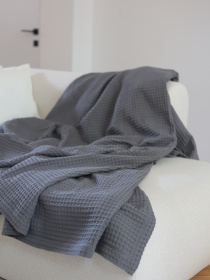 Хлопковое одеяло Точка цвет Светло сине-серый BedclozZzes модель 13904-1-1 Фото