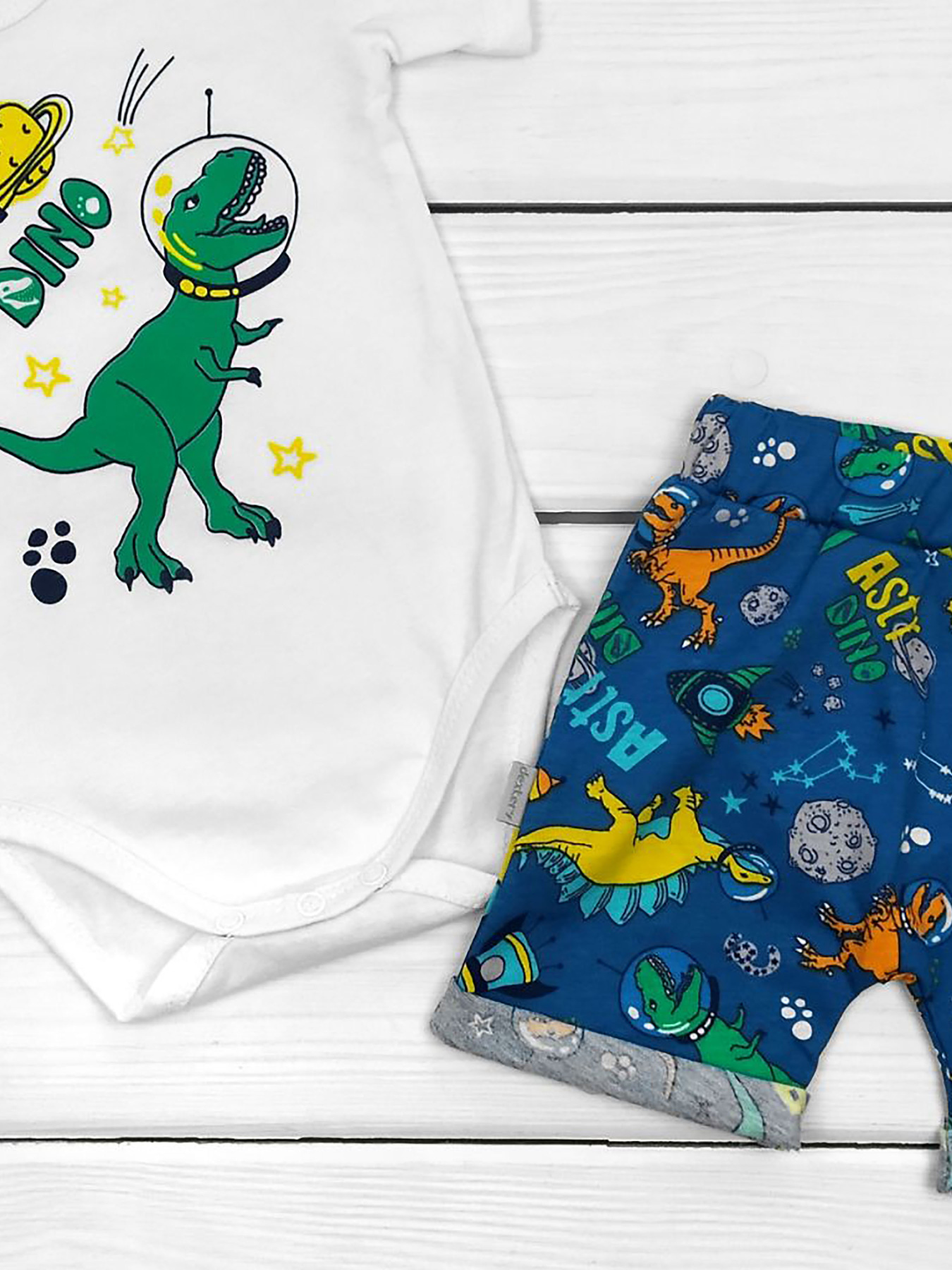 Комплект для младенцев Dexter’s модель DinoontheMoonBDSTDXT Комплект для младенцев Dexter’s модель DinoontheMoonBDSTDXT Фото