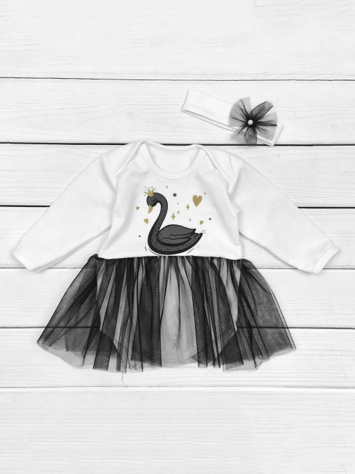 Комплект для немовлят Dexter’s модель SwanWhiteBlackBDSTDXT Фото