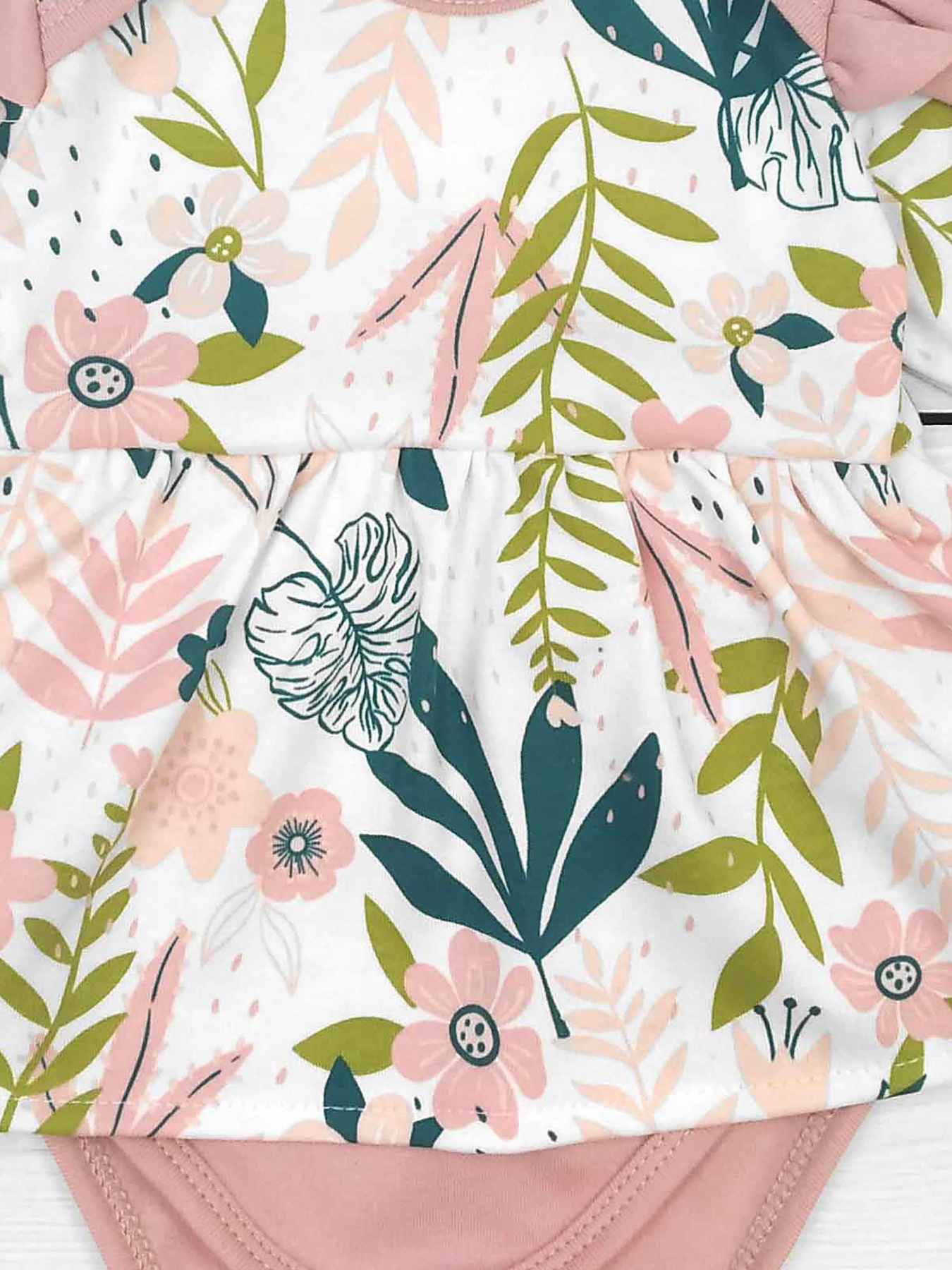 Боді для немовлят Dexter’s модель MonsteraPinkMilkyBDSTDXT Фото