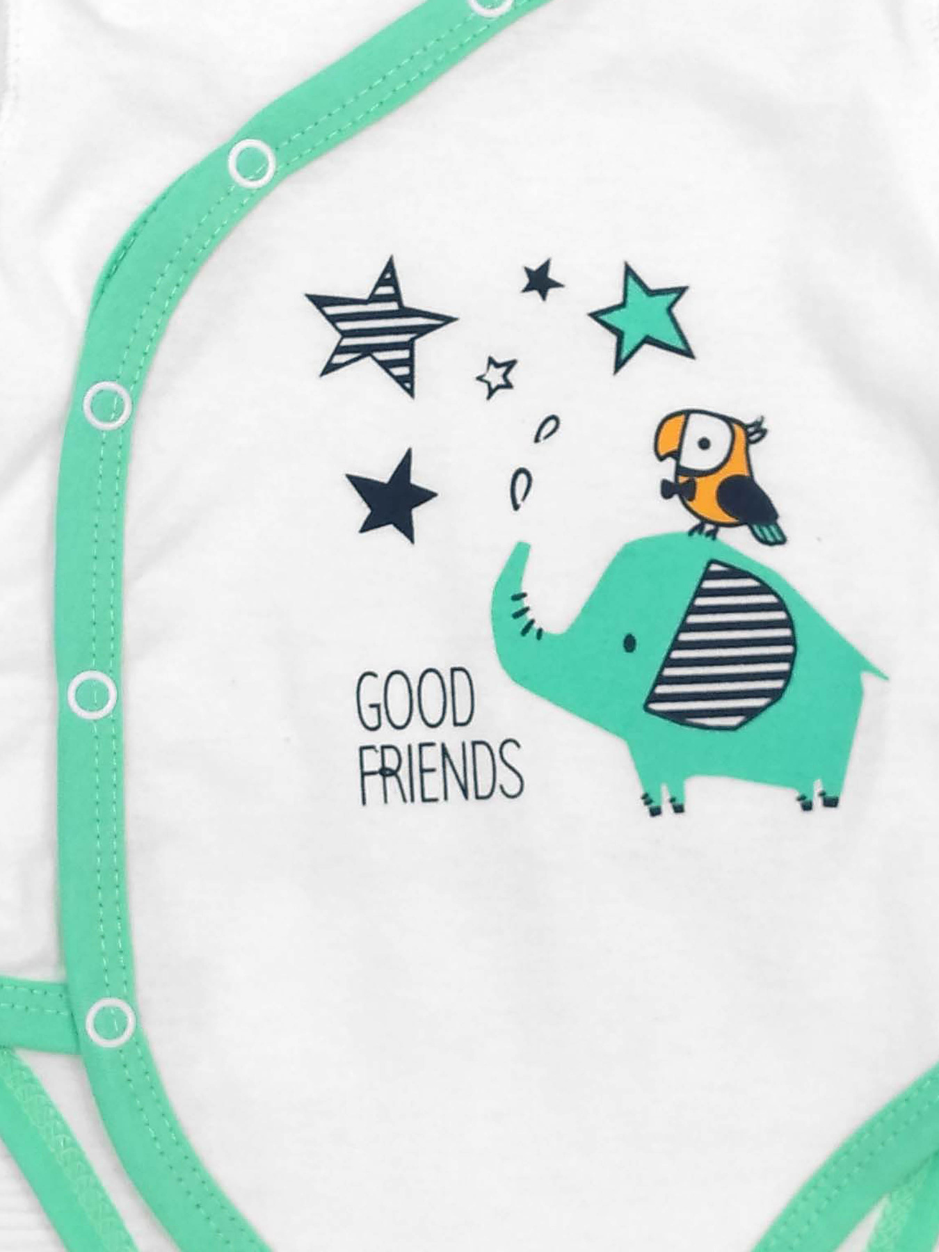 Боді для немовлят Dexter’s модель EliWhiteGreenBDSTDXT Фото