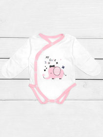 Боді для немовлят Dexter’s модель EliWhitePinkBDSTDXT Фото