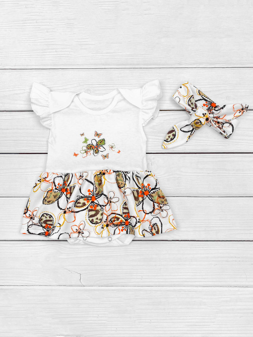 Комплект для младенцев Dexter’s модель KvitkaWhiteBDSTDXT Фото