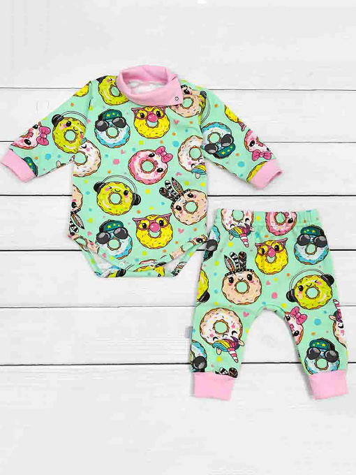 Комплект для немовлят Dexter’s модель CrazyDonutsMentholPinkBDSTDXT Фото