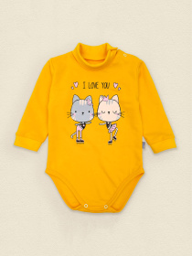 Боди для младенцев Dexter’s модель IloveyouOrangeBDSTDXT Фото