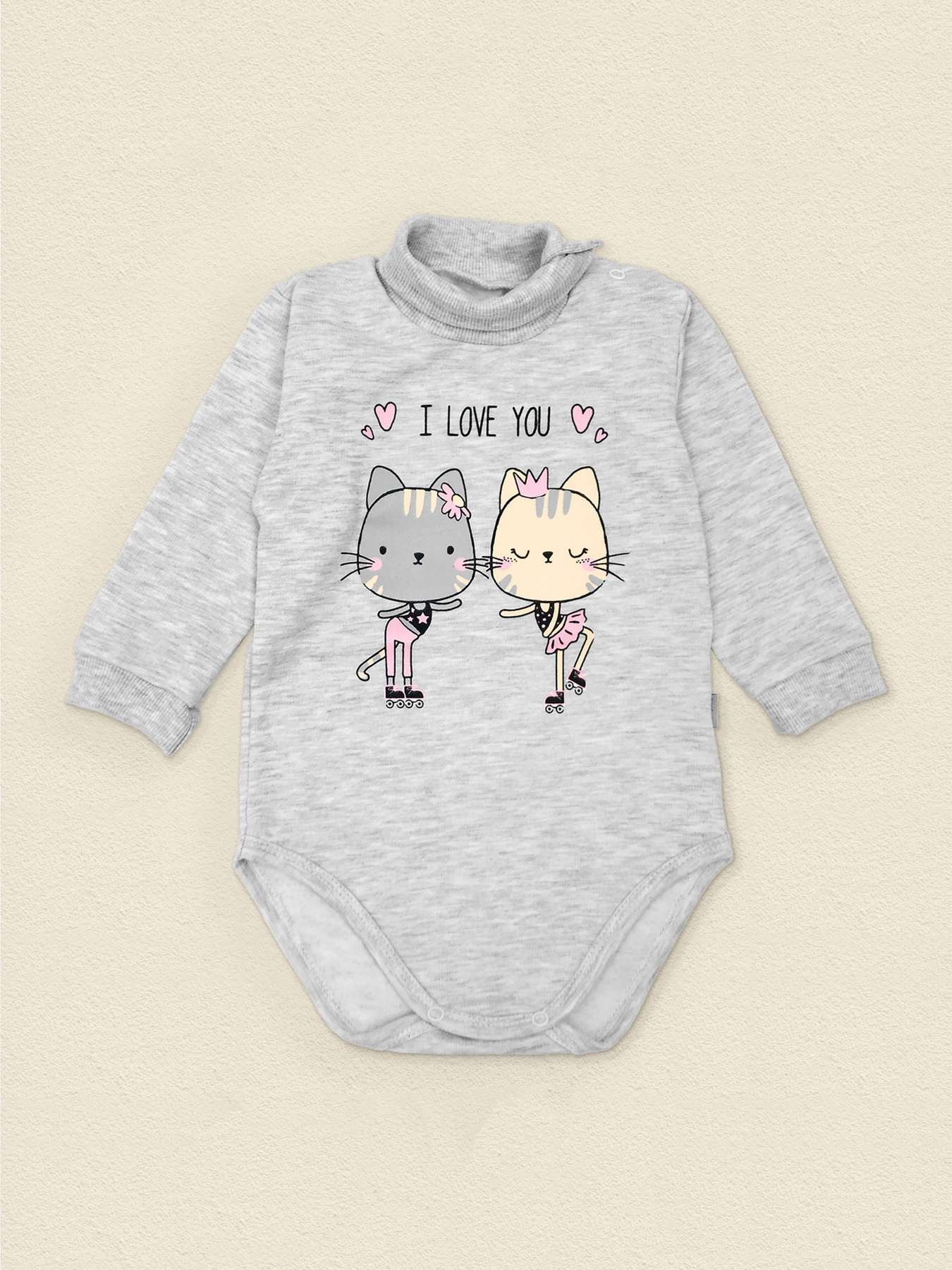 Боді для немовлят Dexter’s модель IloveyouGrayBDSTDXT Фото