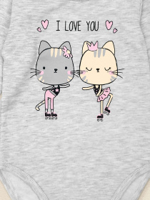Боді для немовлят Dexter’s модель IloveyouGrayBDSTDXT Фото