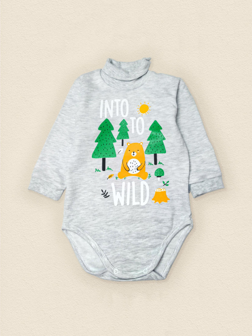 Боди для младенцев Dexter’s модель WoodGrayBDSTDXT Фото