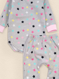 Комплект для младенцев Dexter’s модель StarsGrayPinkBDSTDXT Фото