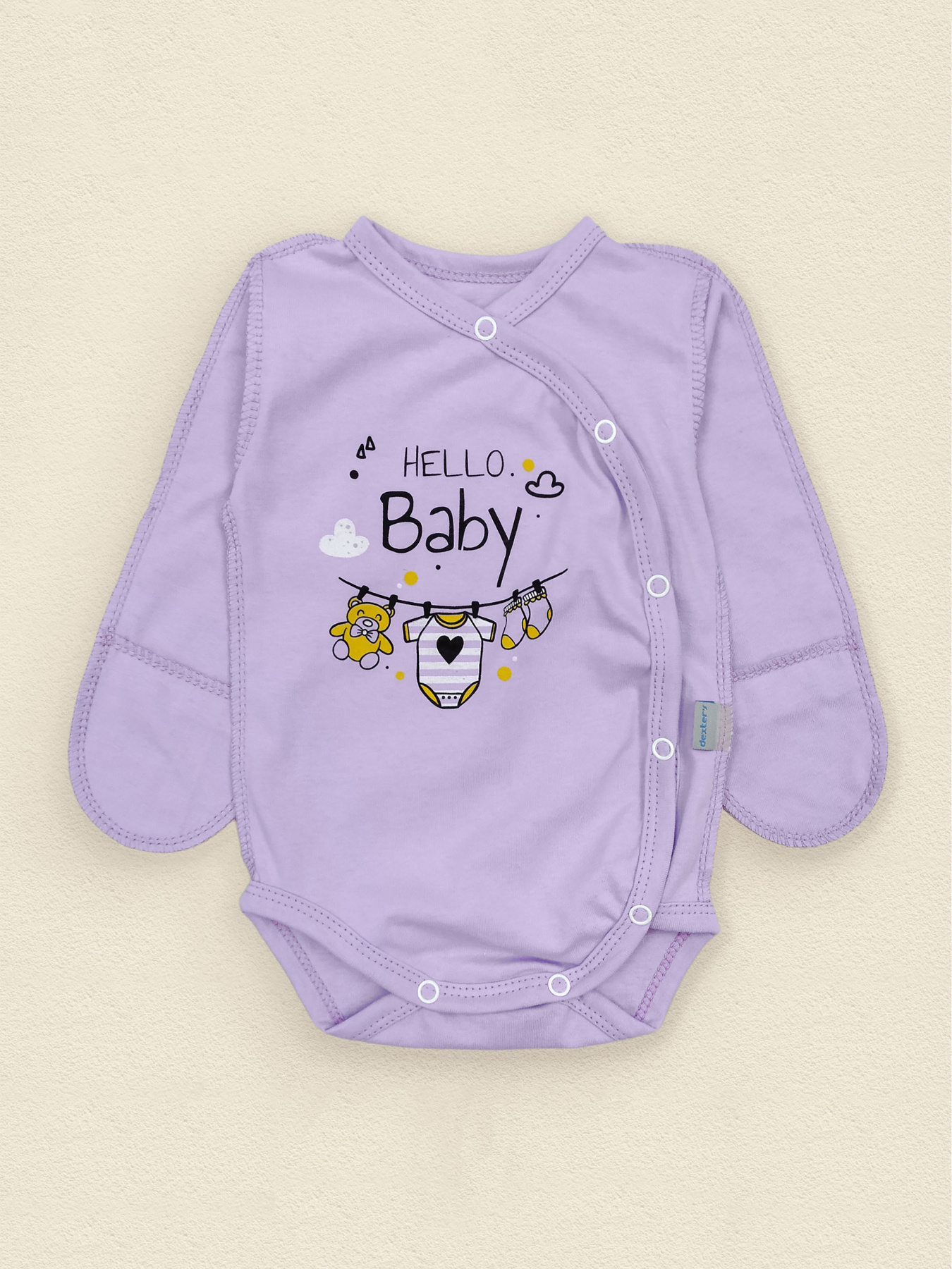 Боді для немовлят Dexter’s модель HelloBabyVioletBDSTDXT Фото