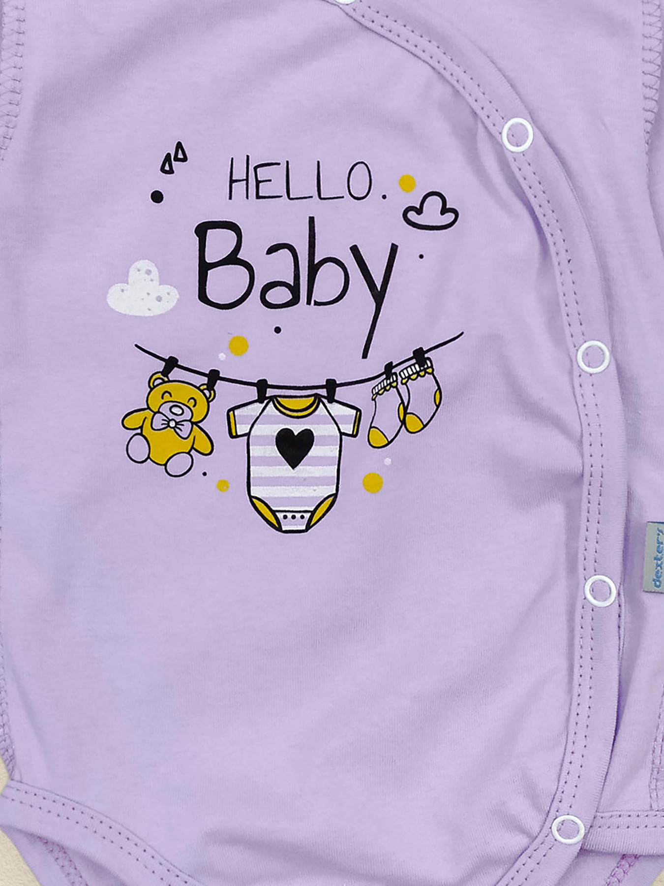Боді для немовлят Dexter’s модель HelloBabyVioletBDSTDXT Фото