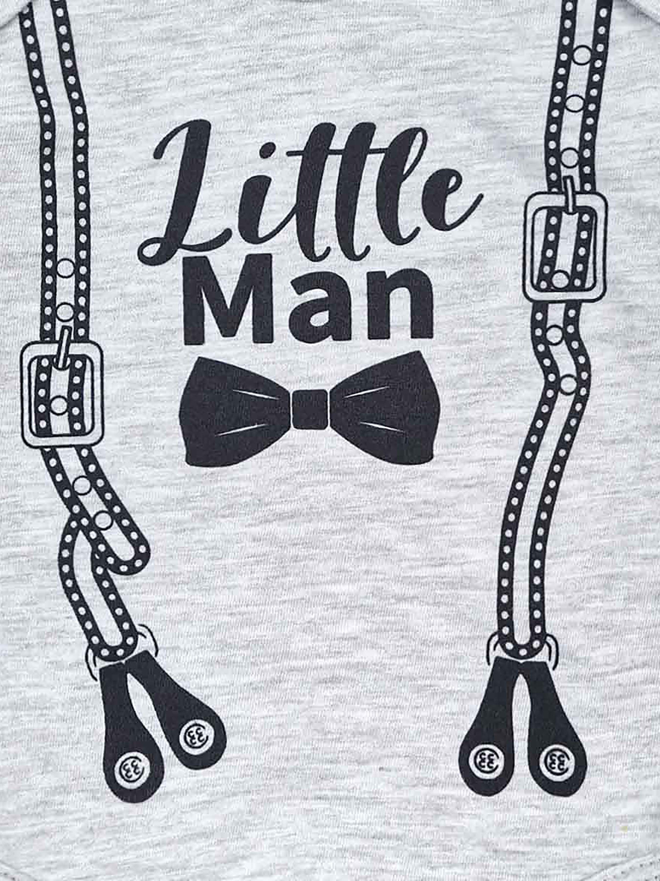 Боди для младенцев Dexter’s модель LittleManGrayBDSTDXT Фото