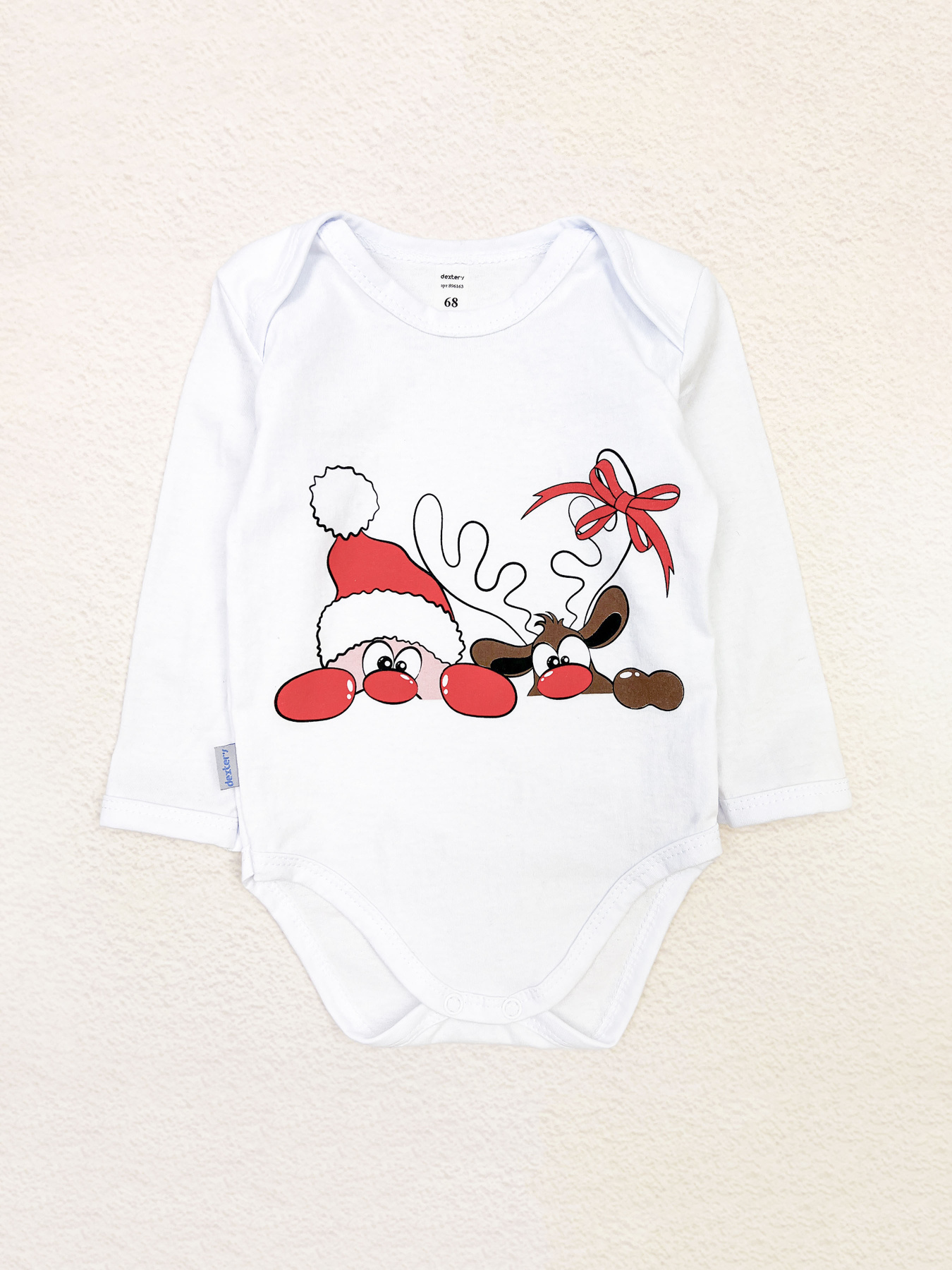 Боді для немовлят Dexter’s модель FestiveSantaWhiteBDSTDXT Фото