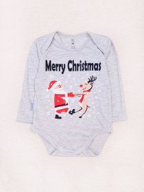 Боді для немовлят Dexter’s модель MerryChristmasGrayBDSTDXT Фото